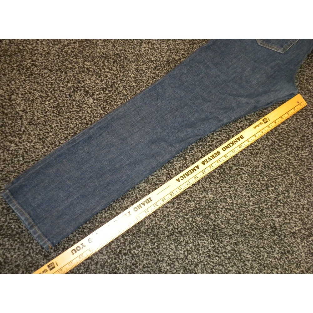 Everlane Jeans Mens 31x32 Blue Denim‎ The Slim Jean Stretch Mid Rise Dark Wash - Picture 10 of 11